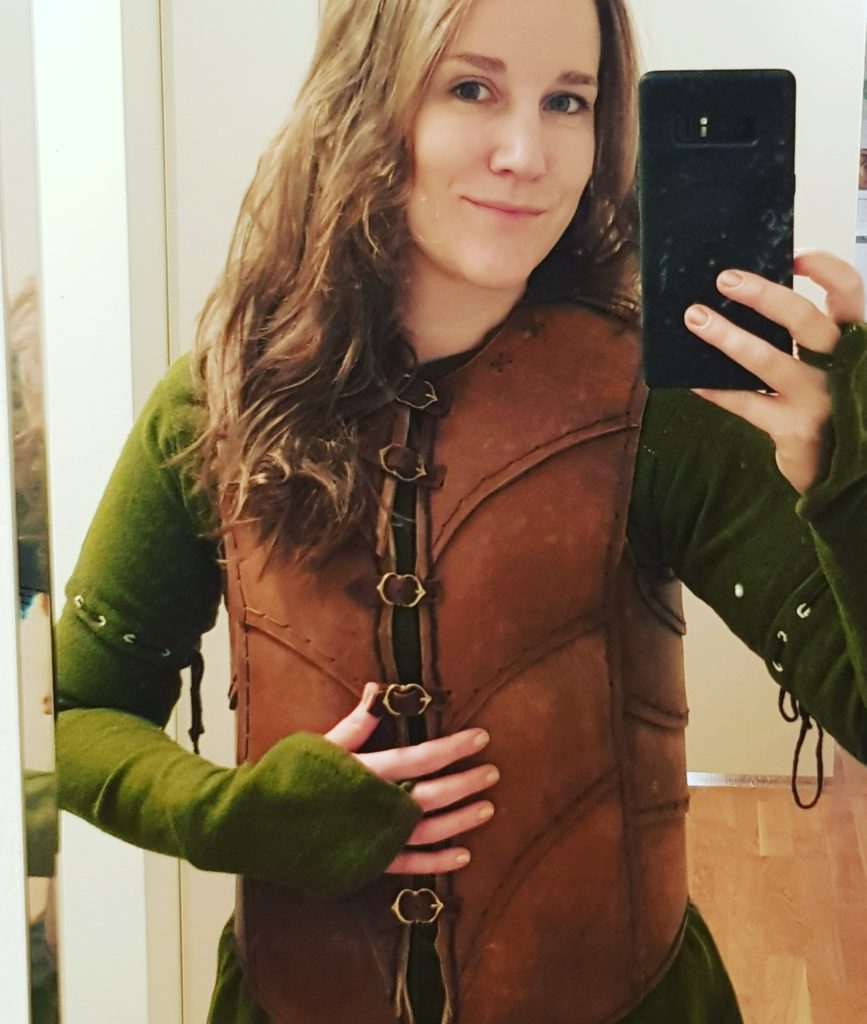 Leather armor with new clasps 
